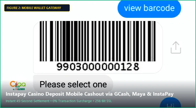 instapay casino deposit mobile interface and fast GCash payout process